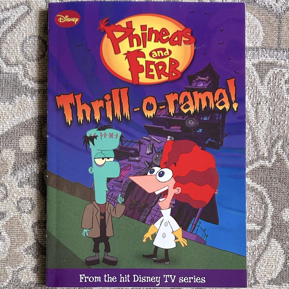 4/$20 Disney Phineas and Ferb Thrill-o-rama!Softcover Book